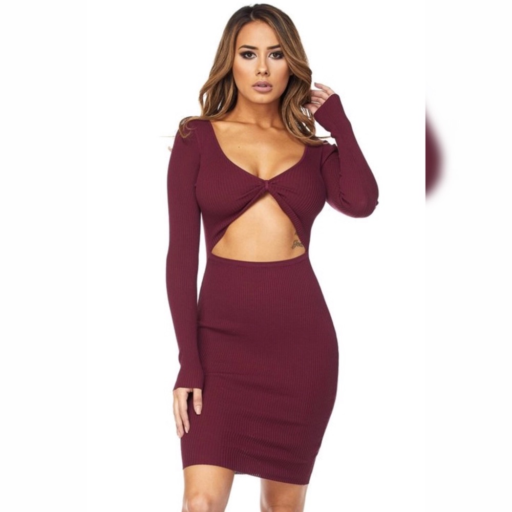 Designer Cut-Out Dress